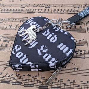 L.A.M.B. LeSportsac Heart Wristlet Bag Gwen Logo